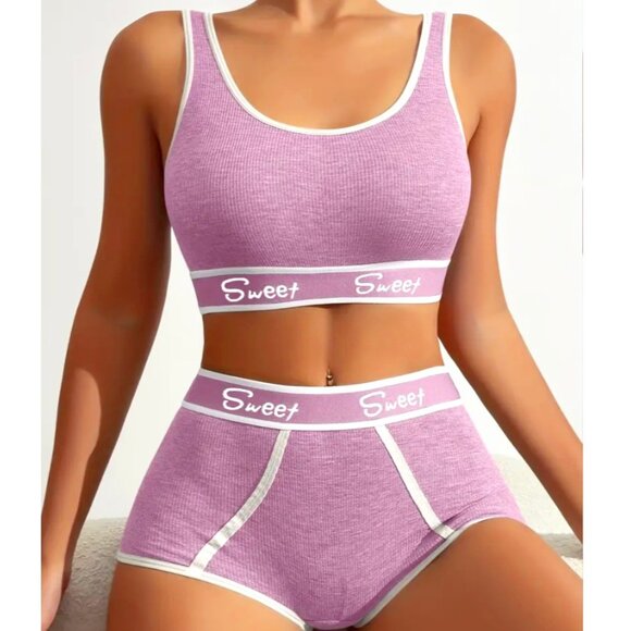 Callie Lives Sweet Love: Athleisure Loungewear High-Waist BoyShort Sets S M L XL - Picture 12 of 16
